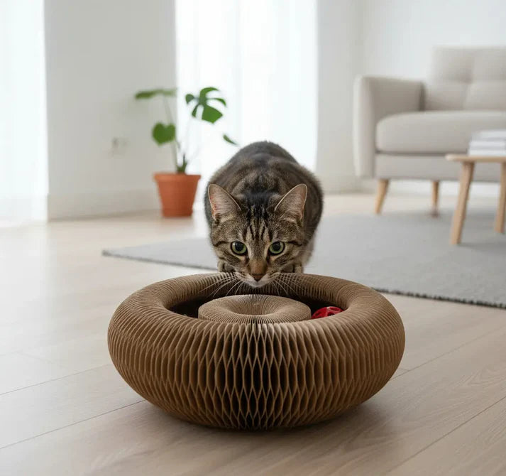 Cat Toy with Scratching Pad for Indoor Cats