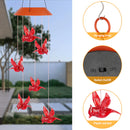 Solar Cardinal Red Bird Wind Chime Light