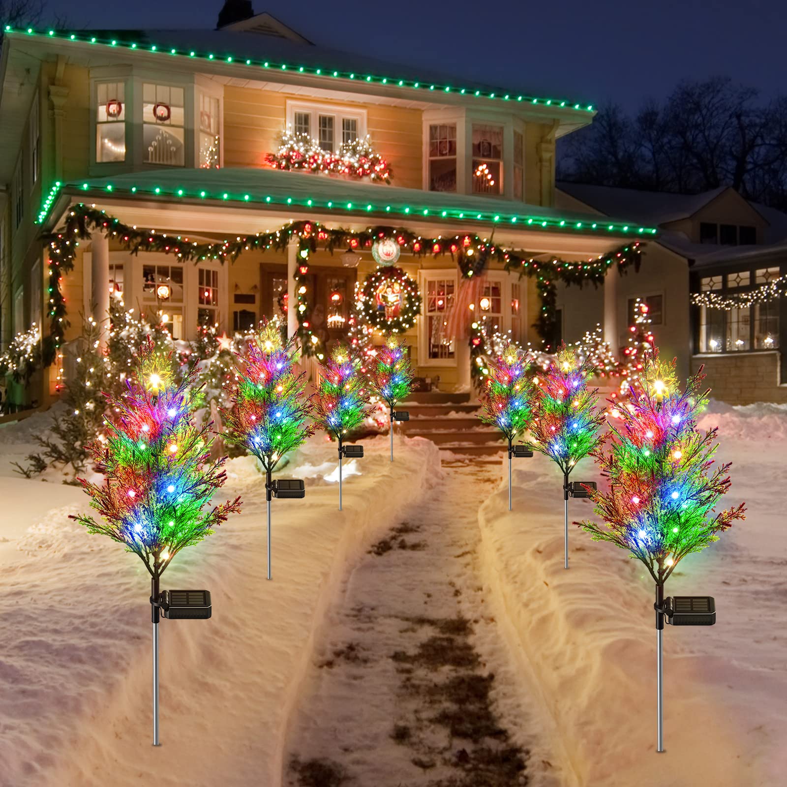 [🏆2025 Fully Upgraded🏆]Solar Cypress Tree Light🌟